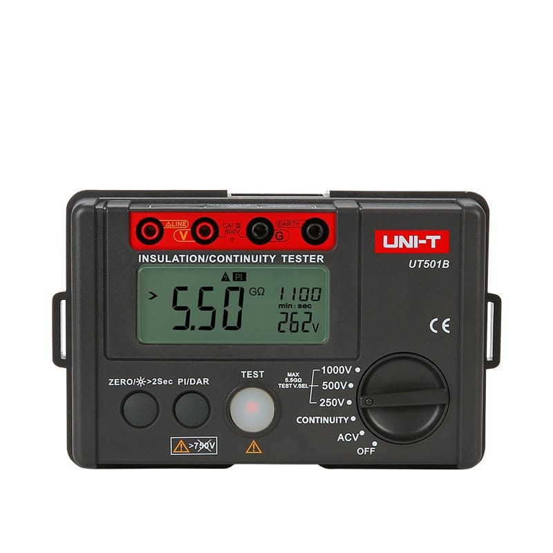 Uni-T UT501B 1000V Insulation Resistance Tester DAR PI Functions