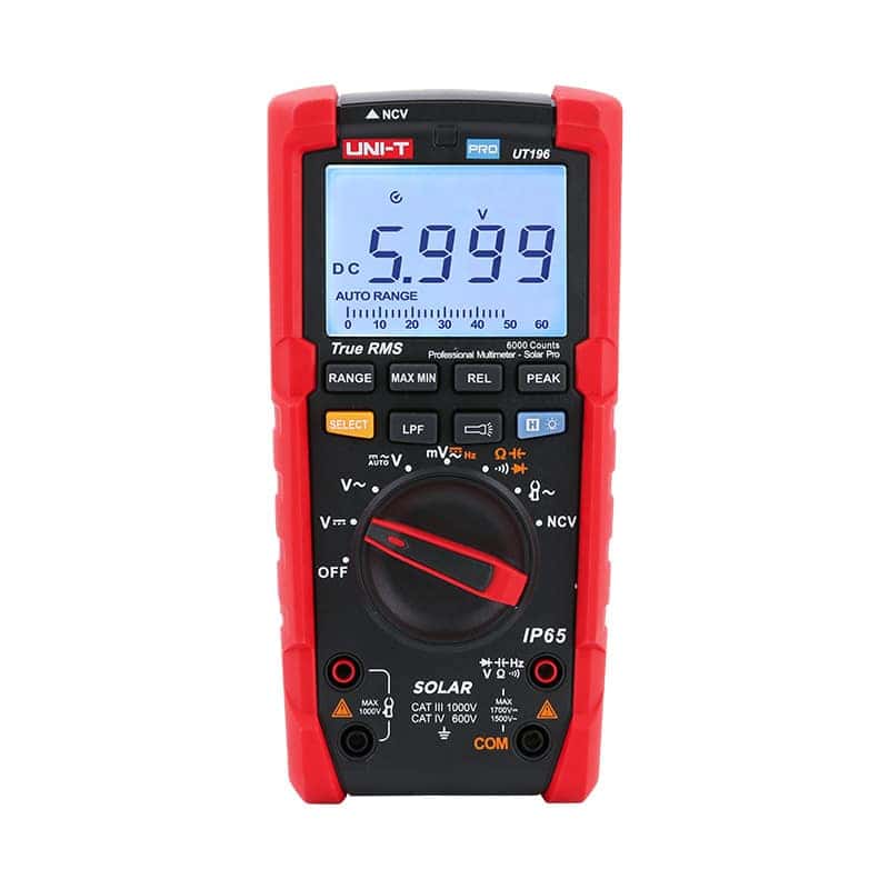 Uni-T UT196 1700V DC True RMS Professional Multimeter – Solar Pro