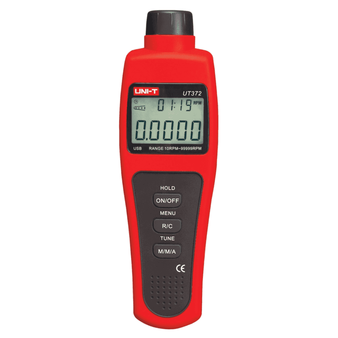 Uni-T UT372 non-contact tachometer measuring rotational speed